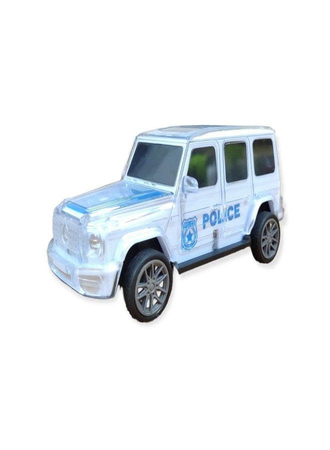 PLUSPOINT Police car Friction Powered with led Lights and Music Siren Kids Toddler Car Toy Push n go Toy car for Kids Pretend Play City Service Vehicle (Police Jeep) - Image 5